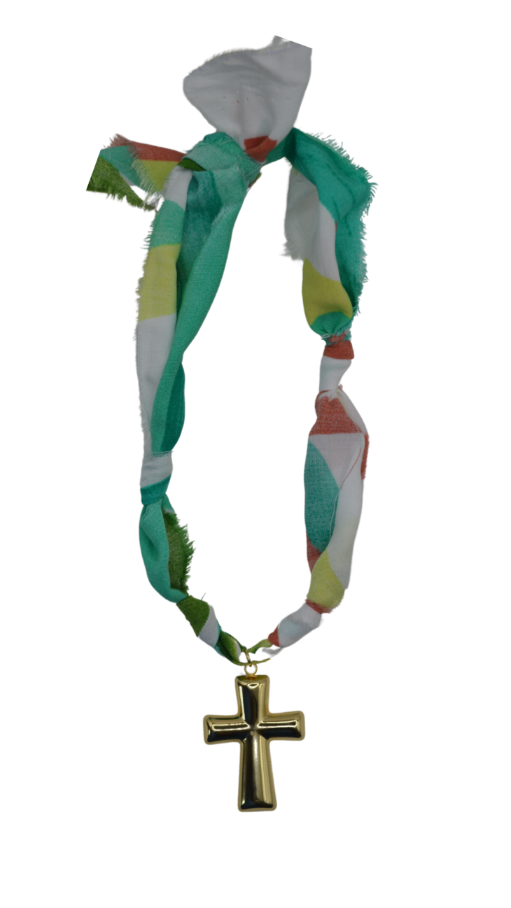 Fabric Charm Necklace