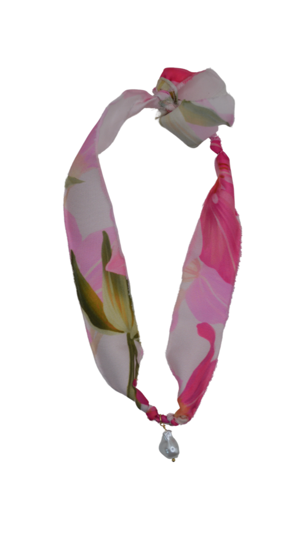 Fabric Charm Necklace