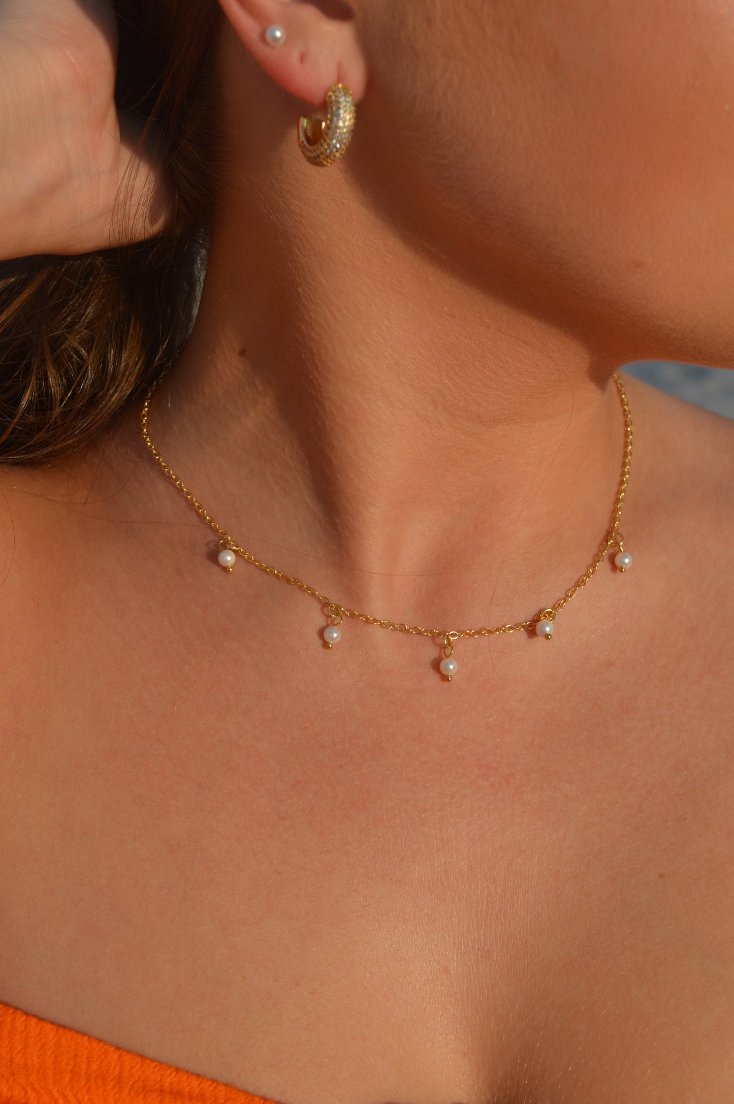 Golden Sands Pearl Necklace